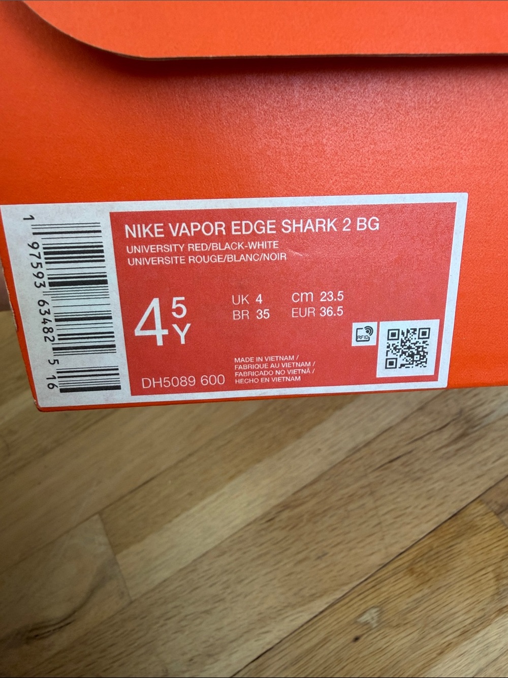 NIB Nike Vapor Edge Shark 2 BG ๐๐ - Picture 10 of 15